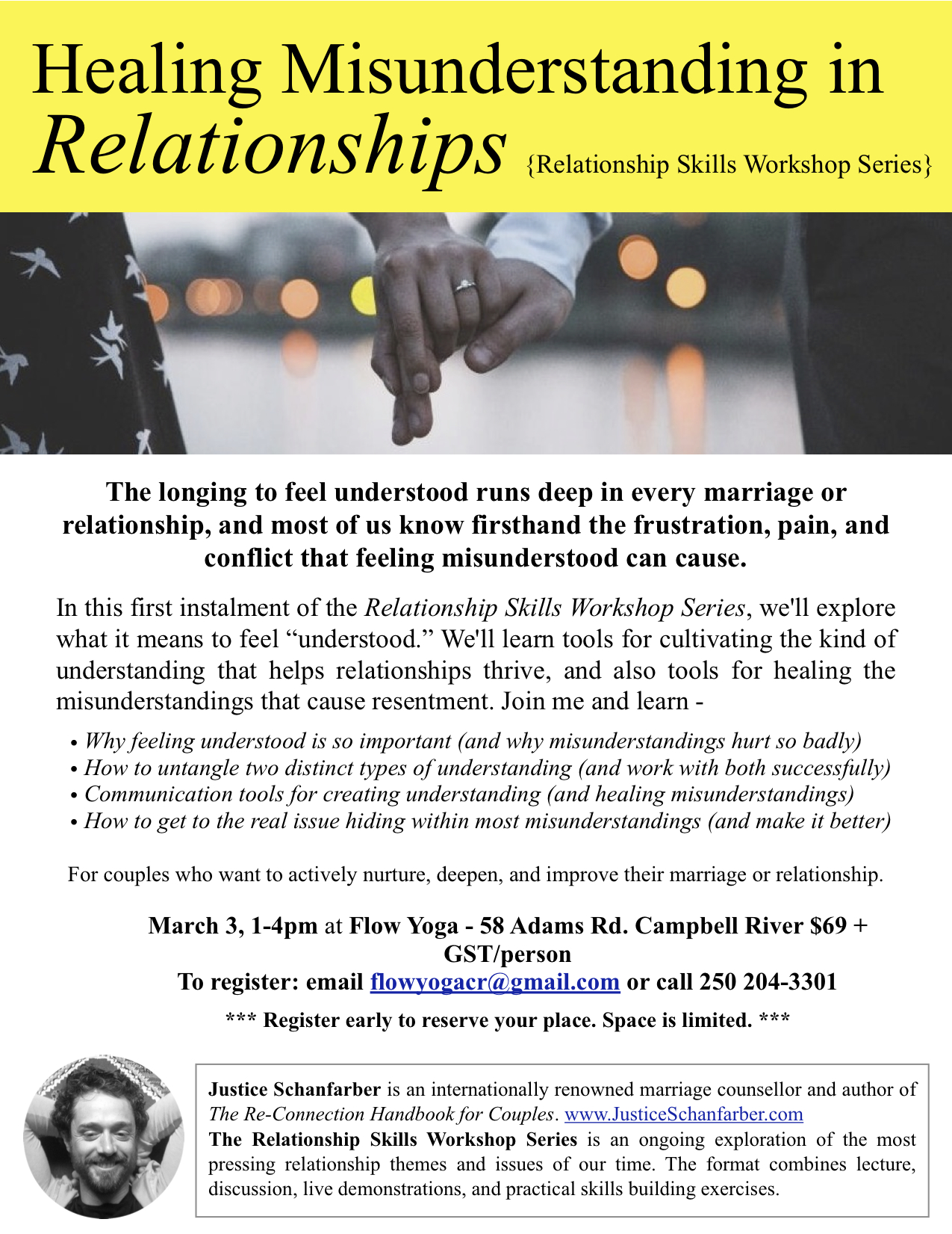 counselling and hakomi events and workshops relationship group workshop flyer
